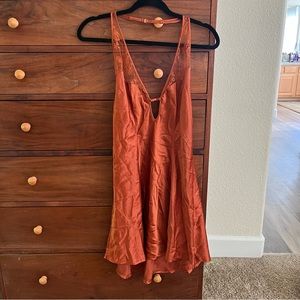 Victoria’s Secret burnt orange slip dress size M